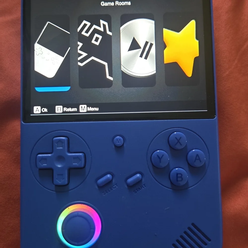 Portable Blue Gaming Console